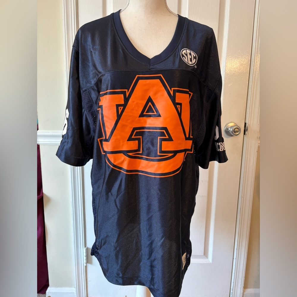 PINK Victoria's Secret Auburn Tigers Navy and Orange Jersey
